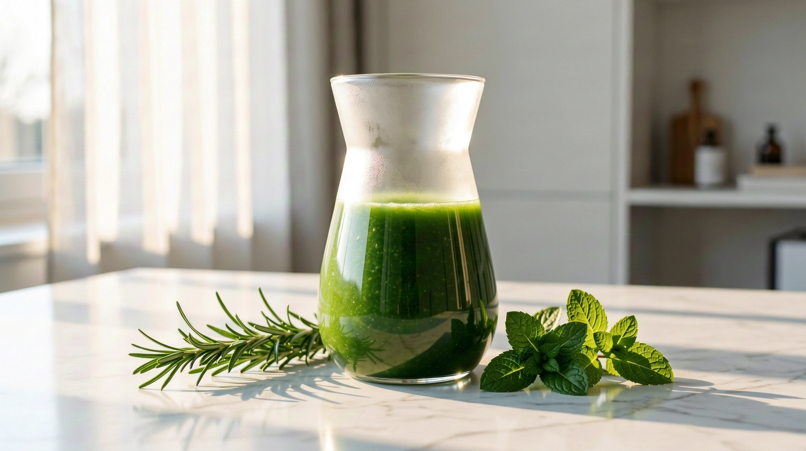 Botanical vitality and fresh wellness elixirs